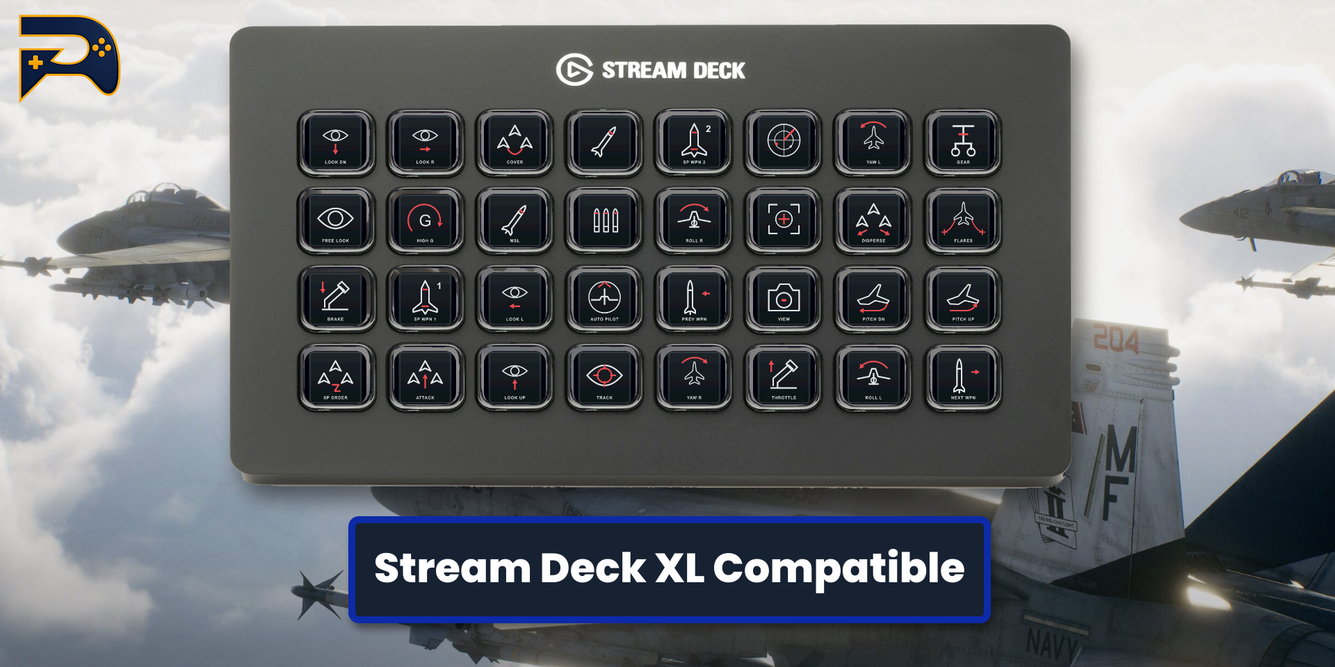 Stream Deck XL layout — included with the 15-key profile in one purchase.