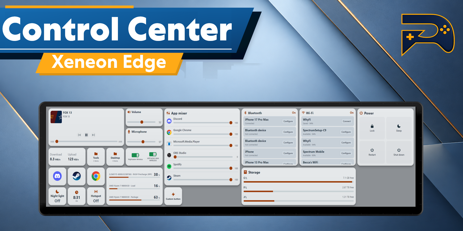 Xeneon Edge Widget For Control Center Xeneon Edge widget