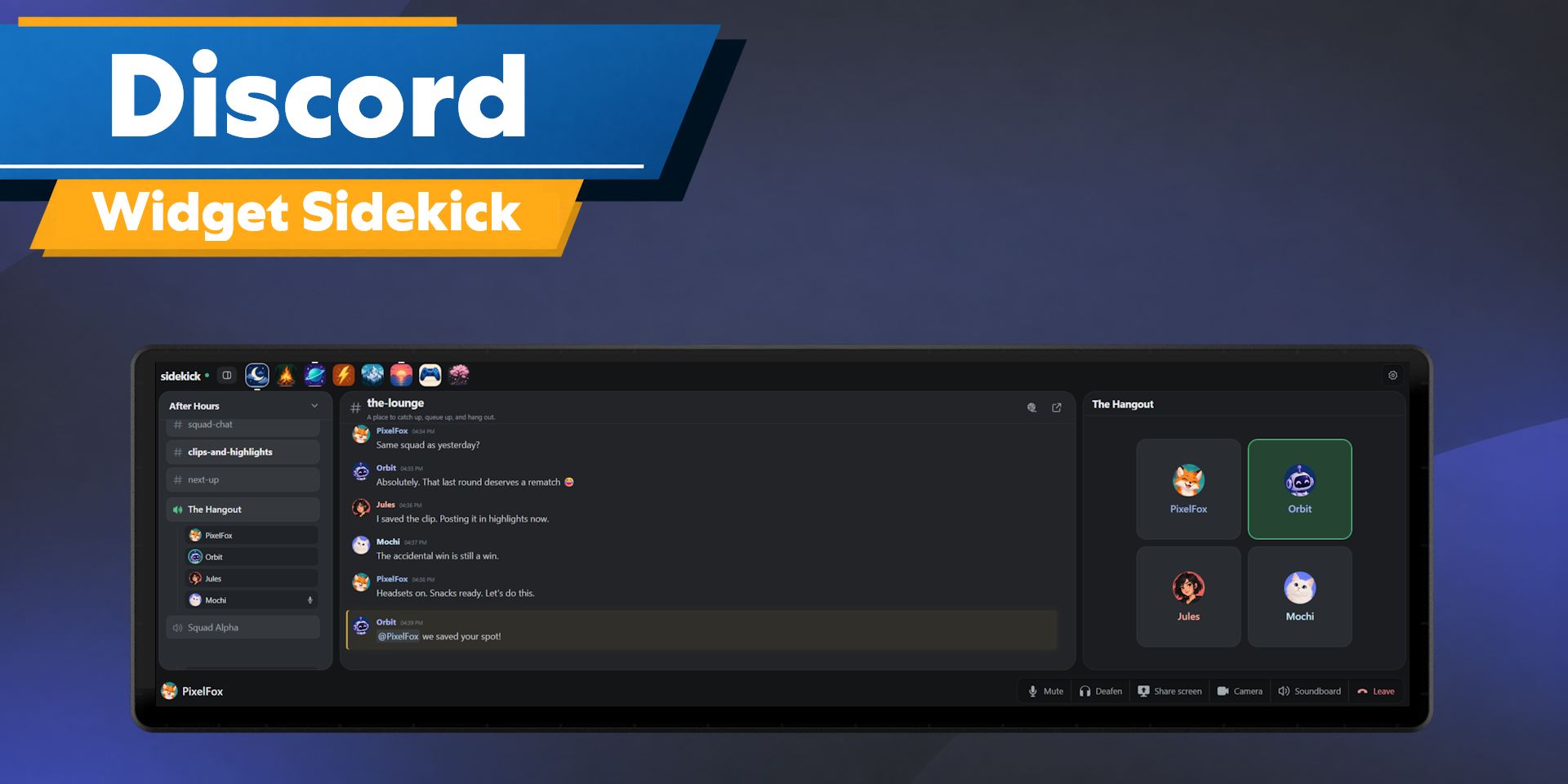 Xeneon Edge Widget For Discord Sidekick