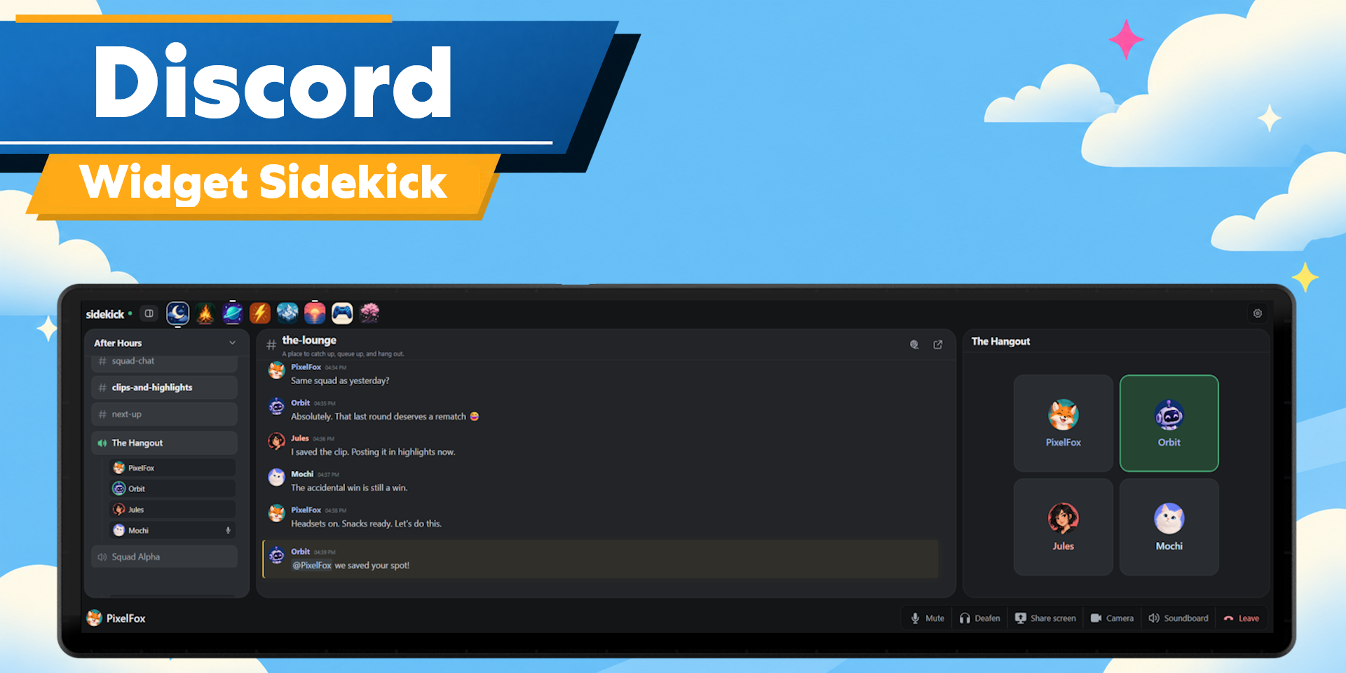 Xeneon Edge Widget For Discord Sidekick Xeneon Edge widget