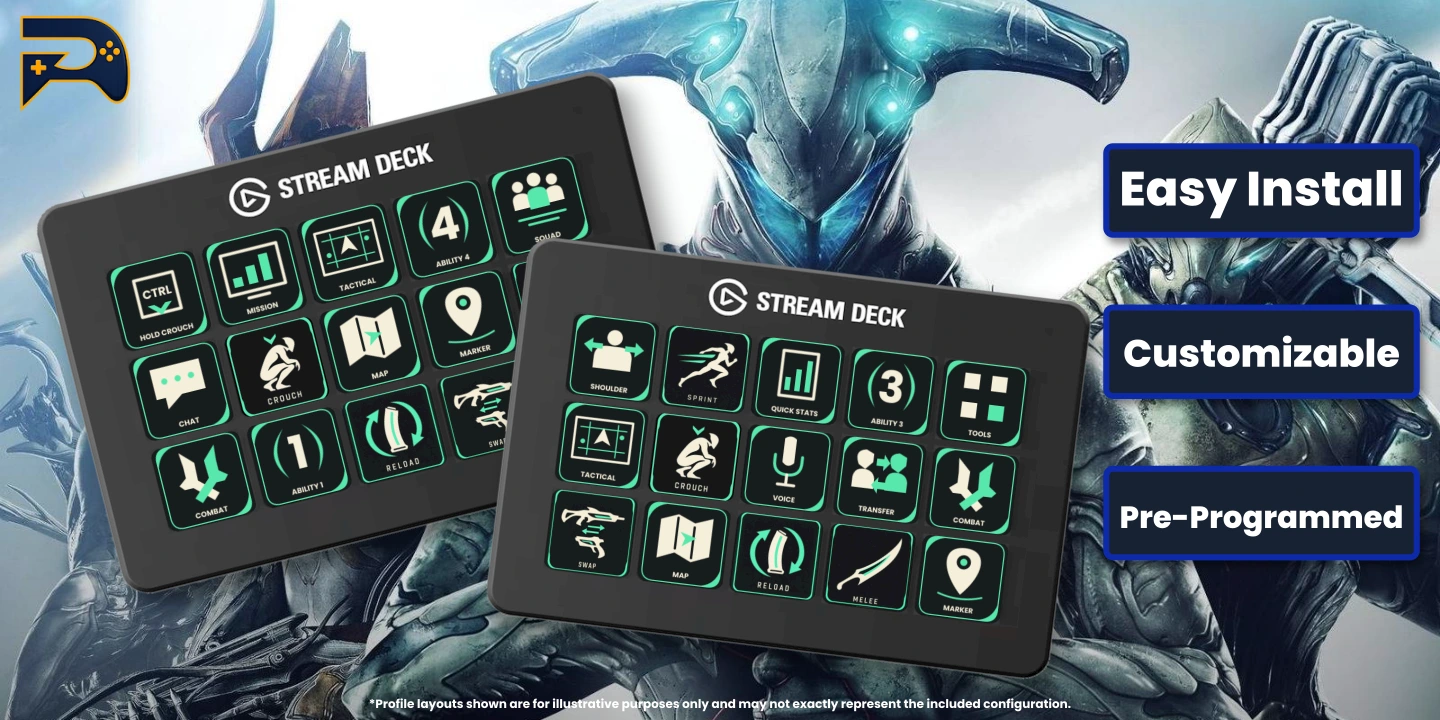37 static designs plus 37 animated versions, with customizable icons and profiles for your selected Stream Deck size.