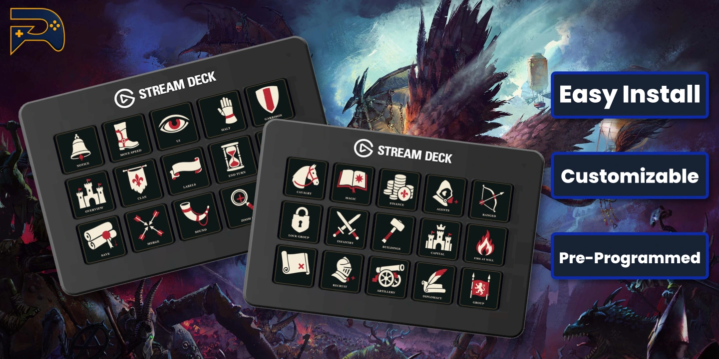 Customizable fantasy artwork and preconfigured shortcuts — both device sizes, static PNGs and animated GIFs included.