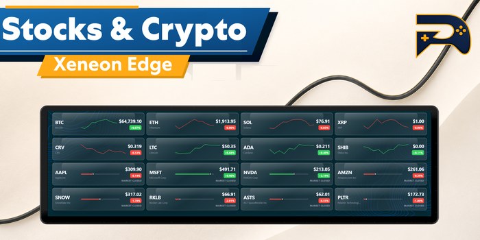 Stocks & Crypto Xeneon Edge widget