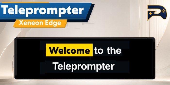 Teleprompter Xeneon Edge widget